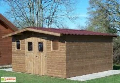 Abri De Jardin En Bois D’épicéa Traité Thermabri – 12 M²