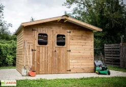 Abri De Jardin En Bois D’épicéa Traité Toit Bac Acier Therma – 7,58 M²