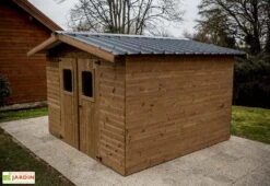 Abri De Jardin En Bois D’épicéa Traité Toit Bac Acier Thiers – 8,98 M²