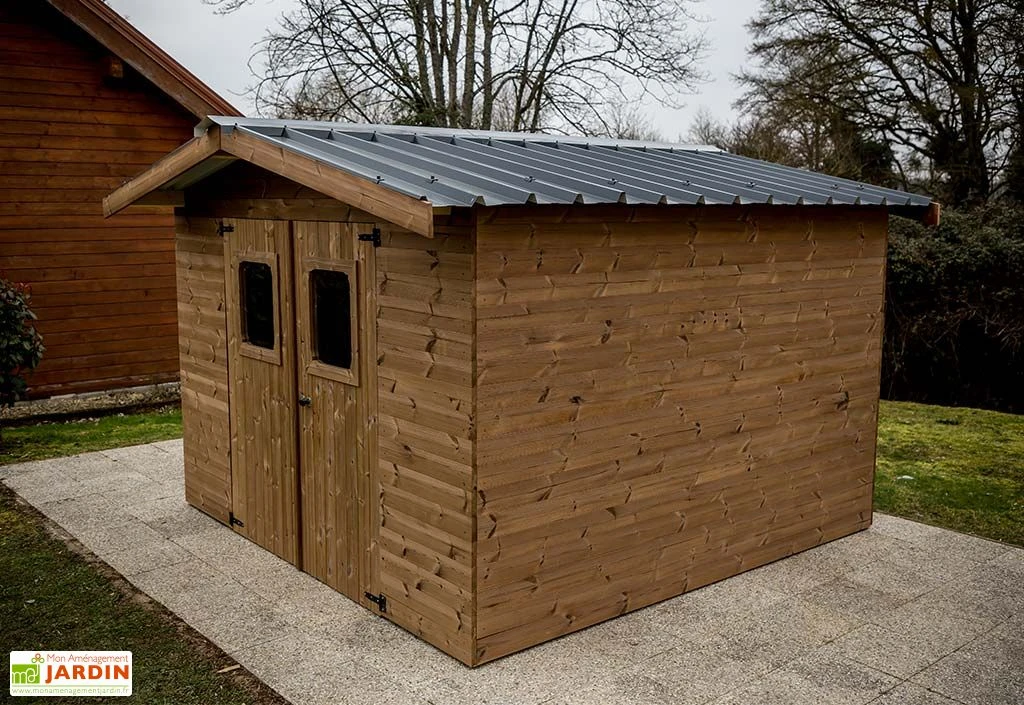 Abri De Jardin En Bois D’épicéa Traité Toit Bac Acier Thiers – 8,98 M² 1 Abri De Jardin En Bois D’épicéa Traité Toit Bac Acier Thiers – 8,98 M²