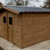 Abri De Jardin En Bois D’épicéa Traité Toit Bac Acier Thiers – 5,05 M²
