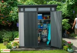 Keter Abri De Jardin PVC Brossium Monopente 77 (216 X 216) -Abriet Mobilier Soldes Boutique abri jardin brossium keter polypropylene 4m