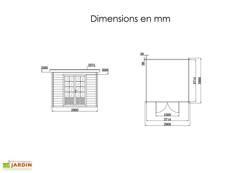 Abri De Jardin Composite Toit Plat – Actual 3 X 3 M 5 Abri De Jardin Composite Toit Plat – Actual 3 X 3 M – Image 5