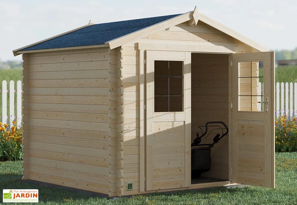 Abri De Jardin En Bois D’épicéa Brut Juno – 5,9 M² 2 Abri De Jardin En Bois D’épicéa Brut Juno – 5,9 M² – Image 2