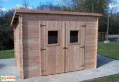 Abri De Jardin En Bois Douglas 20 Mm Monopente – 5,20 M² : 1,71 X 3,04 M