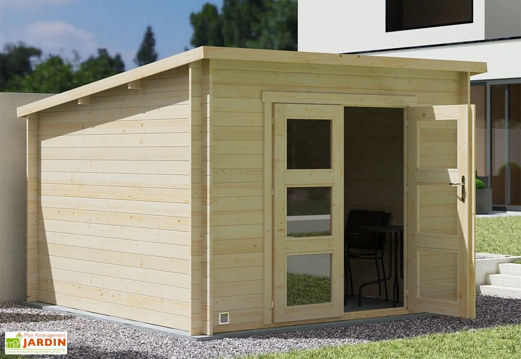 Abri De Jardin En épicéa De 8,9 M² Ep. 28 Mm - Juno 2 Abri De Jardin En épicéa De 8,9 M² Ep. 28 Mm - Juno – Image 2