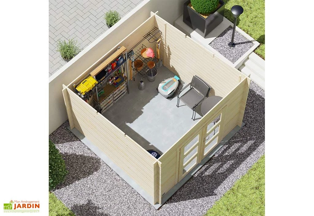 Abri De Jardin En épicéa De 8,9 M² Ep. 28 Mm - Juno 3 Abri De Jardin En épicéa De 8,9 M² Ep. 28 Mm - Juno – Image 3