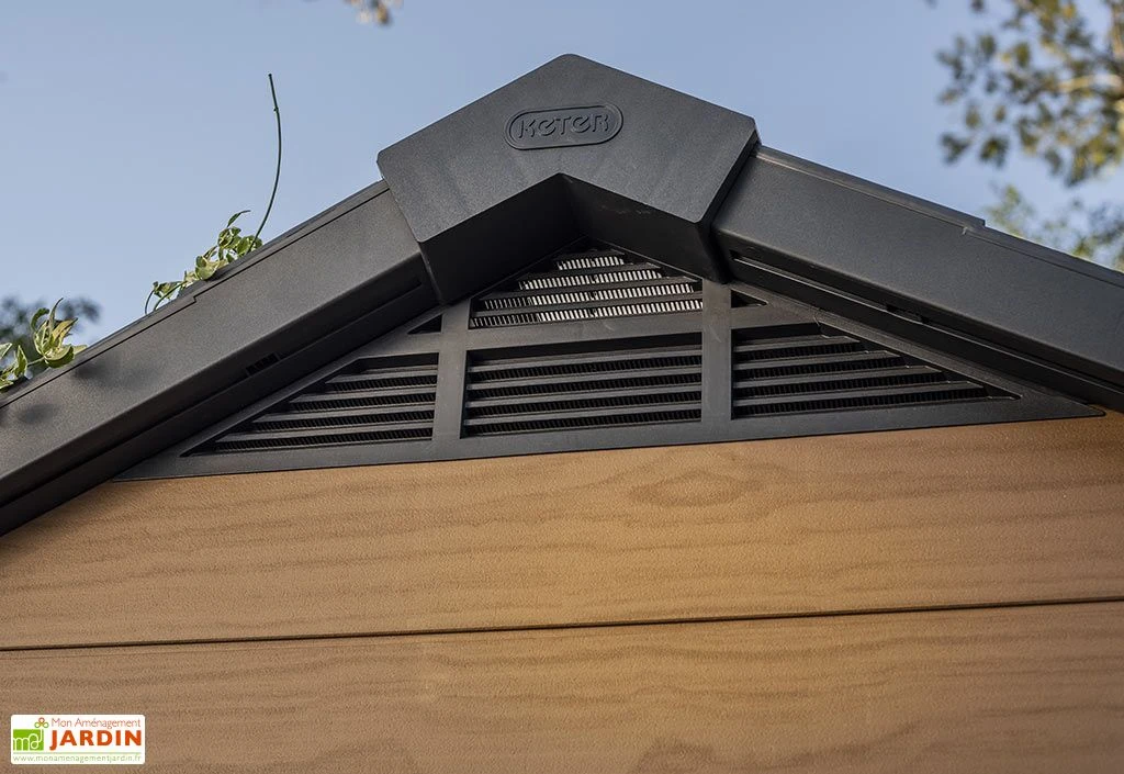 Abri De Jardin Keter En Résine Aspect Bois 5 M² Woodium 757 5 Abri De Jardin Keter En Résine Aspect Bois 5 M² Woodium 757 – Image 5