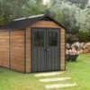 Abri De Jardin Keter En Résine Aspect Bois 6,5 M² Woodium 759
