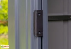 Abri De Jardin En Métal Gris Spacemaker Acier Galvanisé – 3 M² -Abriet Mobilier Soldes Boutique abri jardin metal acier galvanise spacemaker 65 4