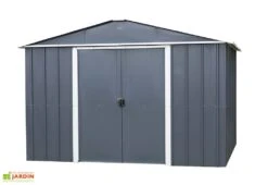 Abri De Jardin Acier Galvanisé Anthracite 197 X 303 Cm 5,97 M²