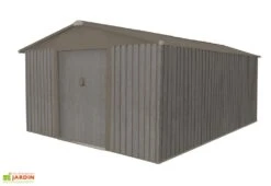 Abri De Jardin En Métal Look Bois Vieilli 13,51 M² -Abriet Mobilier Soldes Boutique abri jardin metal cabane aspect bois vieilli 421x321cm 3