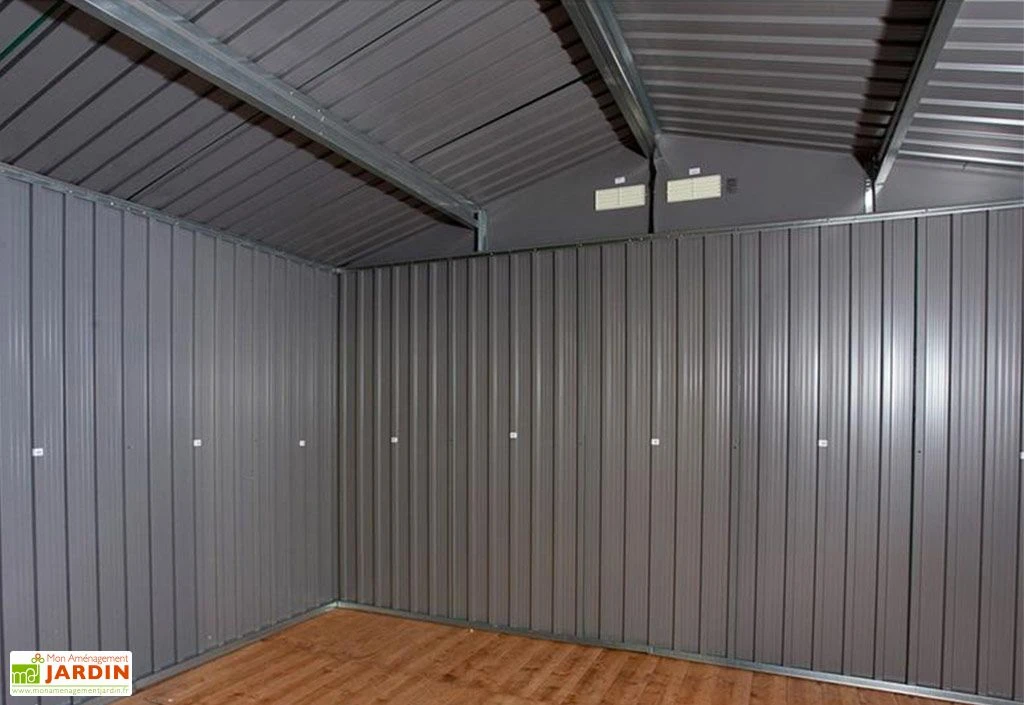 Abri De Jardin En Métal 0,33 Mm Duramax 10 M² – Vert Pin 10 X 10 2 Abri De Jardin En Métal 0,33 Mm Duramax 10 M² – Vert Pin 10 X 10 – Image 2