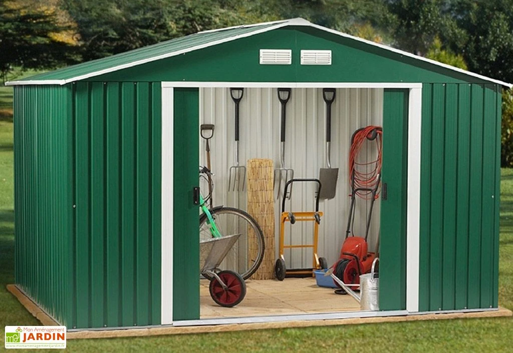 Abri De Jardin En Métal 0,33 Mm Duramax 8 M² – Vert Pin 10 X 8 1 Abri De Jardin En Métal 0,33 Mm Duramax 8 M² – Vert Pin 10 X 8