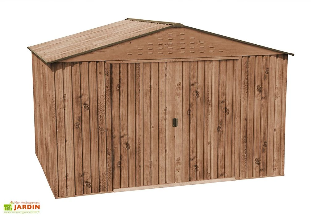 Abri De Jardin En Métal Duramax Woodgrain Imitation Bois 8 M² 1 Abri De Jardin En Métal Duramax Woodgrain Imitation Bois 8 M²
