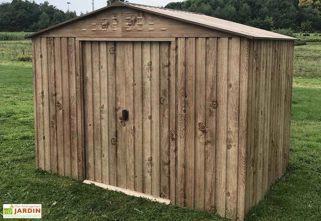 Abri De Jardin En Métal Duramax Woodgrain Imitation Bois 8 M² 4 Abri De Jardin En Métal Duramax Woodgrain Imitation Bois 8 M² – Image 4