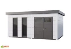 Abri De Jardin En Métal Avec Parois Vitrées Eleganto Plus – 19,3 M² 9 Abri De Jardin En Métal Avec Parois Vitrées Eleganto Plus – 19,3 M² -Abriet Mobilier Soldes Boutique abri jardin metal parois vitrees blanc