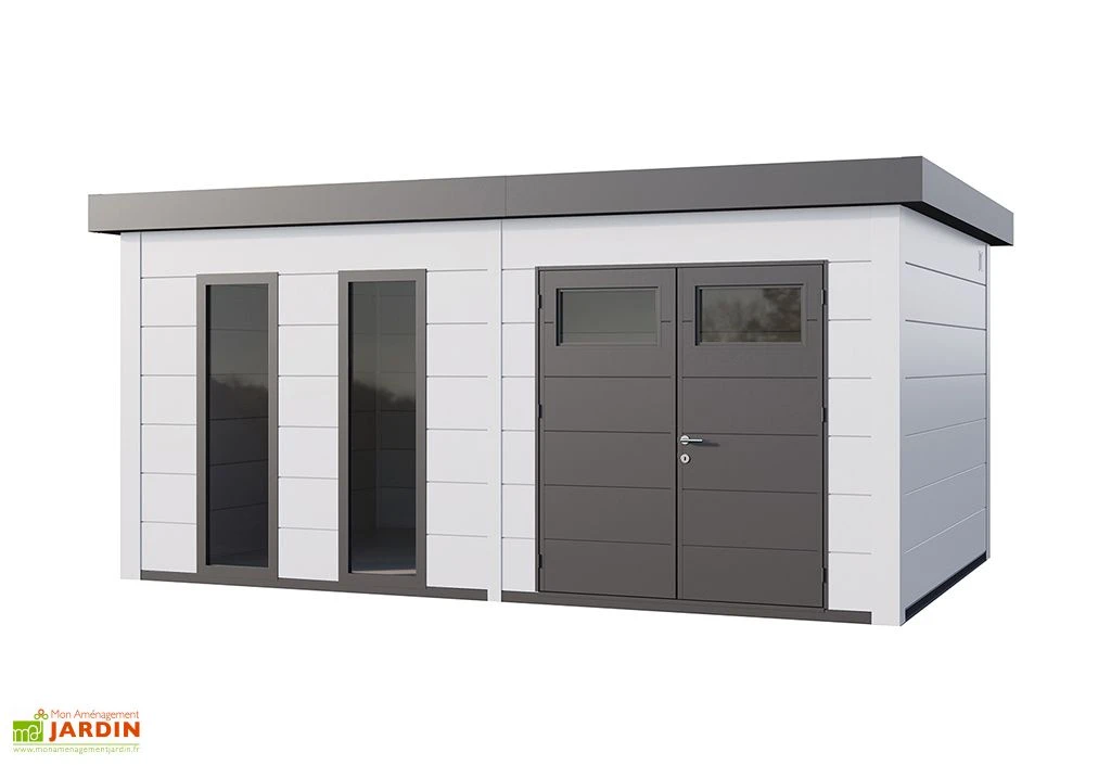 Abri De Jardin En Métal Avec Parois Vitrées Eleganto Plus – 19,3 M² 4 Abri De Jardin En Métal Avec Parois Vitrées Eleganto Plus – 19,3 M² – Image 4