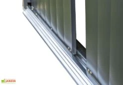 Abri De Jardin En Métal Gris Spacemaker Acier Galvanisé – 7 M² -Abriet Mobilier Soldes Boutique abri jardin metal spacemaker gris acier galvanise 300cm 5