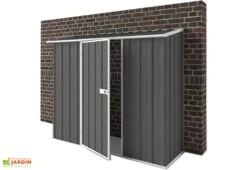 Abri De Jardin En Métal à Adosser 0,35 Mm Compact 0,75 X 2,25 M