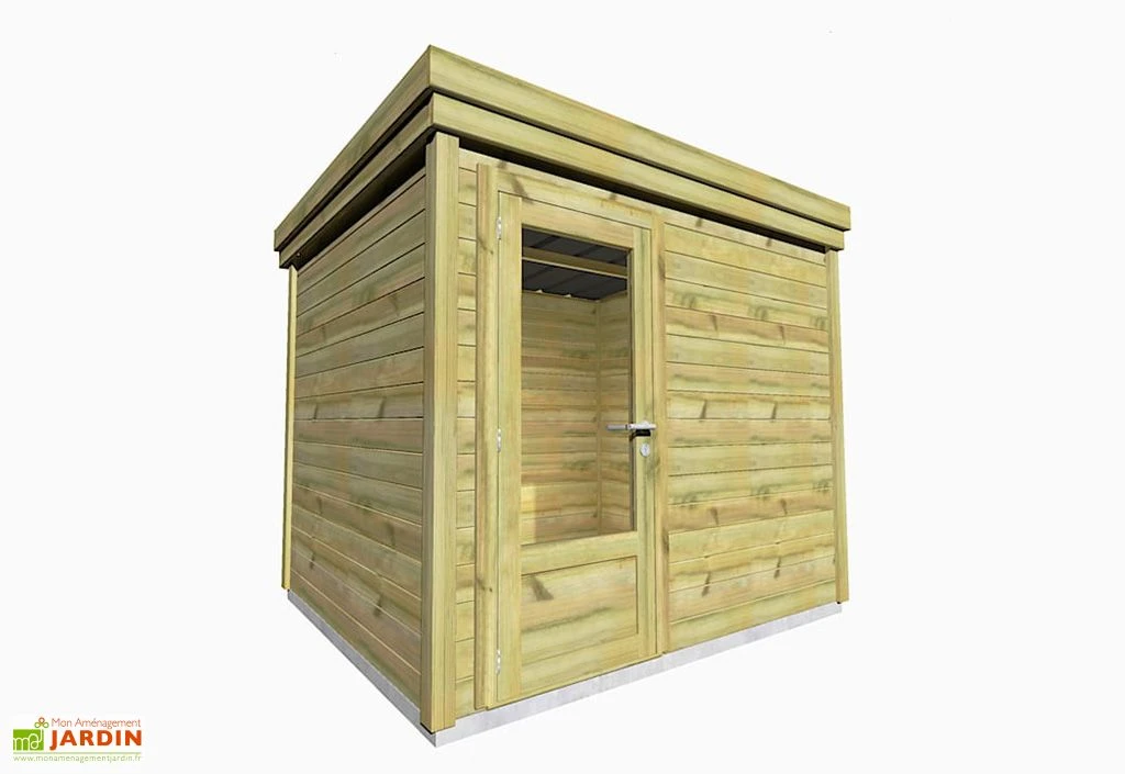 Abri De Jardin En Bois De Pin Traité Et Toiture Bac Acier – 6,7 M² 1 Abri De Jardin En Bois De Pin Traité Et Toiture Bac Acier – 6,7 M²