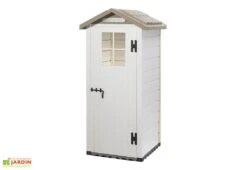 Abri De Jardin Mural En PVC Evo 80 Beige (82x82cm) -Abriet Mobilier Soldes Boutique abri jardin mural pvc evo80