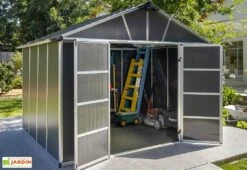 Abri De Jardin En Polycarbonate Et Aluminium Yukon 7 M² -Abriet Mobilier Soldes Boutique abri jardin polycarbonate aluminium yukon 7 m 3