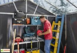 Abri De Jardin En Polycarbonate Et Aluminium Yukon 7 M² -Abriet Mobilier Soldes Boutique abri jardin polycarbonate aluminium yukon 7 m 4