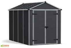 Abri De Jardin En Aluminium Et Polycarbonate 175 Cm – Rubicon Anthracite -Abriet Mobilier Soldes Boutique abri jardin polycarbonate anthracite rubicon canopia palram