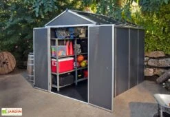 Abri De Jardin En Aluminium Et Polycarbonate 175 Cm – Rubicon Anthracite -Abriet Mobilier Soldes Boutique abri jardin polycarbonate rubicon 6x10 1