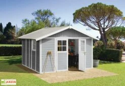 Grosfillex Abri De Jardin PVC Deco 11 -Abriet Mobilier Soldes Boutique abri jardin pvc deco11 gris 1 1