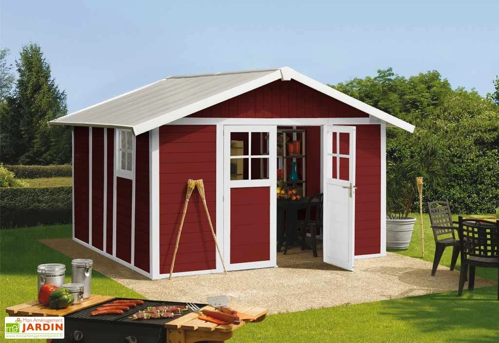 Grosfillex Abri De Jardin PVC Deco 11 (Rouge - Anthracite - Moka) 1 Grosfillex Abri De Jardin PVC Deco 11 (Rouge - Anthracite - Moka)