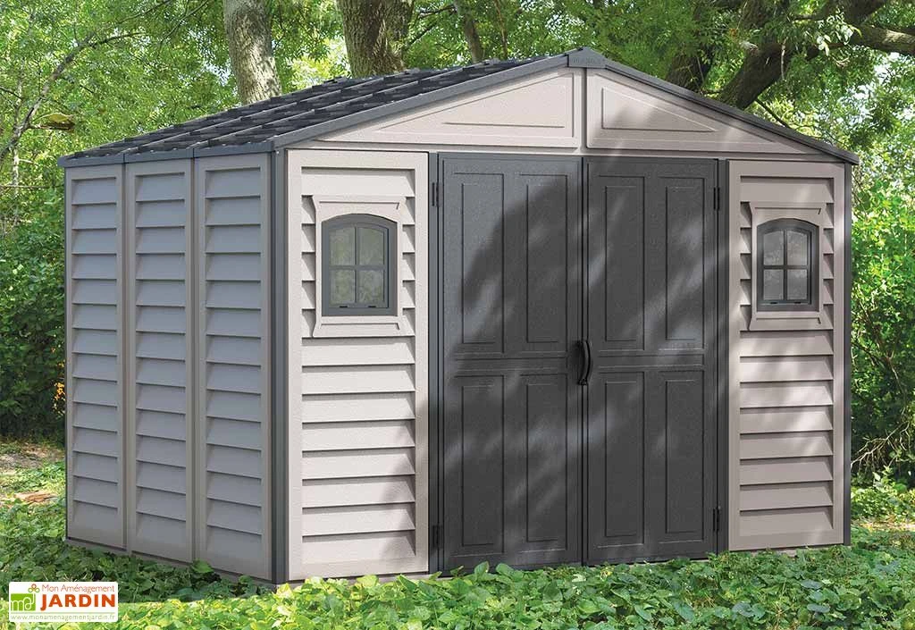 Abri De Jardin En PVC Duramax 8,05 M² Gris 1 Abri De Jardin En PVC Duramax 8,05 M² Gris