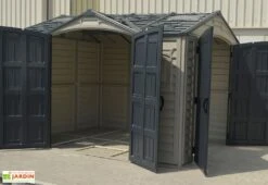 Abri De Jardin En PVC Duramax 8 M² – Apex 10 X 8 Gris Anthracite -Abriet Mobilier Soldes Boutique abri jardin pvc duramax darkgrey apex 10x8 8m2 1