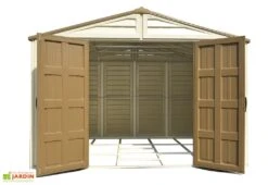 Abri De Jardin En PVC Duramax Beige 10 M² – Woodstyle Premium 10 X 10 -Abriet Mobilier Soldes Boutique abri jardin pvc duramax woodstyle premium 10x10 10m2 4