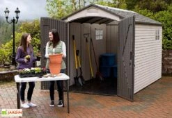 Abri De Jardin En PVC Et Acier Inoxydable Lifetime Landmark 8 M² 11 Abri De Jardin En PVC Et Acier Inoxydable Lifetime Landmark 8 M² -Abriet Mobilier Soldes Boutique abri jardin pvc lifetime landmark 8m2 5 1