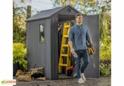 Abri De Jardin En Résine Darwin 46 – 2,3 M² -Abriet Mobilier Soldes Boutique abri jardin resine darwin46 gris