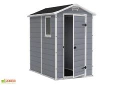 Keter Abri De Jardin Résine Premium 46 S Gris (192x130x198) -Abriet Mobilier Soldes Boutique abri jardin resine gris premium 1