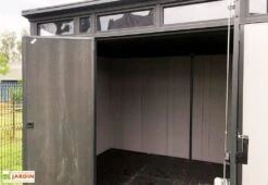 Keter Abri De Jardin En Résine Avec Toit Monopente Brossium 117 - 7,4 M² 7 Keter Abri De Jardin En Résine Avec Toit Monopente Brossium 117 - 7,4 M² -Abriet Mobilier Soldes Boutique abri jardin resine monopente keter vue interieure