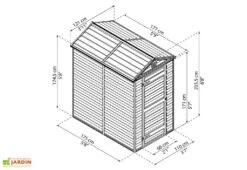 Abri De Jardin Skylight 2,1 M² Ambre | Palram - Canopia 8 Abri De Jardin Skylight 2,1 M² Ambre | Palram - Canopia -Abriet Mobilier Soldes Boutique abri jardin skylight ambre 2m2 palram canopia