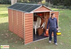 Abri De Jardin Skylight 5,6 M² Ambre | Palram - Canopia -Abriet Mobilier Soldes Boutique abri jardin skylight ambre 6m2 palram canopia