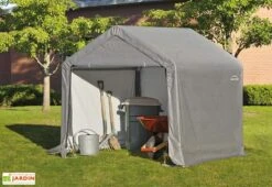 Abri De Jardin Souple En Acier Et Polyéthylène 3 M² -Abriet Mobilier Soldes Boutique abri jardin souple acier enduit bache polyethylene 3m2 2
