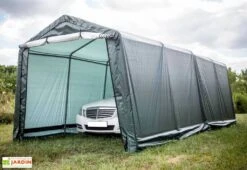 Abri De Jardin En Toile Renforcée Avec Porte Amovible - 305 X 610 Cm 10 Abri De Jardin En Toile Renforcée Avec Porte Amovible - 305 X 610 Cm -Abriet Mobilier Soldes Boutique abri jardin toile polyethylene structure acier epoxy 305x610x244cm grande porte bache impermeable indechirable 1