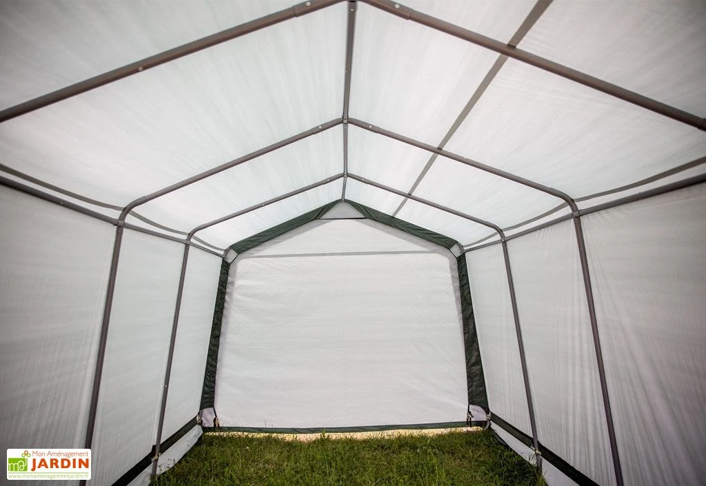 Abri De Jardin En Toile Renforcée Avec Porte Amovible - 305 X 610 Cm 6 Abri De Jardin En Toile Renforcée Avec Porte Amovible - 305 X 610 Cm – Image 6