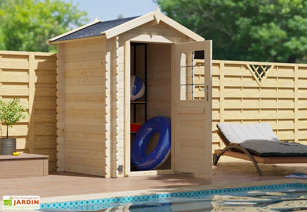 Abri De Jardin En Bois D’épicéa Brut Juno - 2,2 M² 2 Abri De Jardin En Bois D’épicéa Brut Juno - 2,2 M² – Image 2