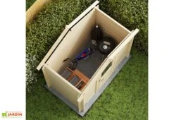 Abri De Jardin En Bois D’épicéa Brut Juno – 3,7 M² -Abriet Mobilier Soldes Boutique abri juno dans jardin toit ouvert