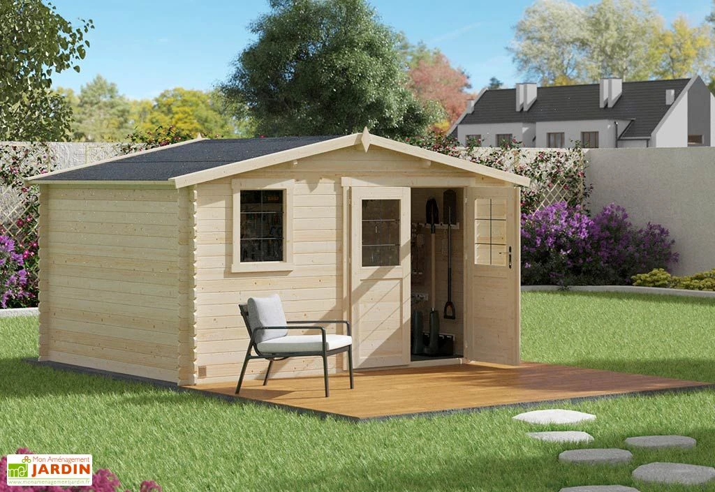 Abri De Jardin En Bois D’épicéa Brut Juno – 11,9 M² 2 Abri De Jardin En Bois D’épicéa Brut Juno – 11,9 M² – Image 2