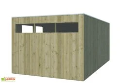 Abri De Jardin En Bois D’épicéa Traité Qube 14 M² -Abriet Mobilier Soldes Boutique abri qube 13 8m2
