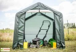 Abri De Jardin En Toile Renforcée Avec Porte Amovible - 183 X 183 Cm 8 Abri De Jardin En Toile Renforcée Avec Porte Amovible - 183 X 183 Cm -Abriet Mobilier Soldes Boutique abri toile renforce polyethylene 183x183x183cm impermeable porte amovible 1