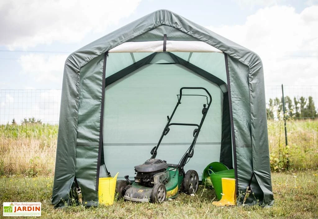Abri De Jardin En Toile Renforcée Avec Porte Amovible - 183 X 183 Cm 3 Abri De Jardin En Toile Renforcée Avec Porte Amovible - 183 X 183 Cm – Image 3